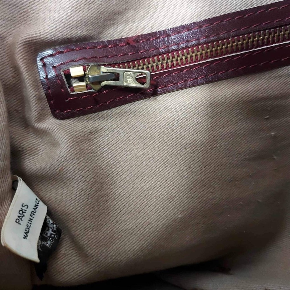 Dior DIORISSIMO Burgundy & Linen Travel Bag - Picture 6 of 11